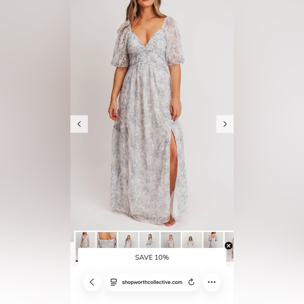 Worth Collective Floral Maxi - NWT